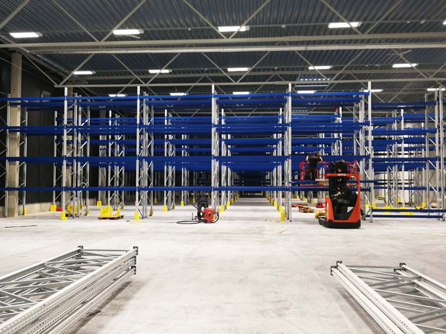 Pallet rack installation in Tallin